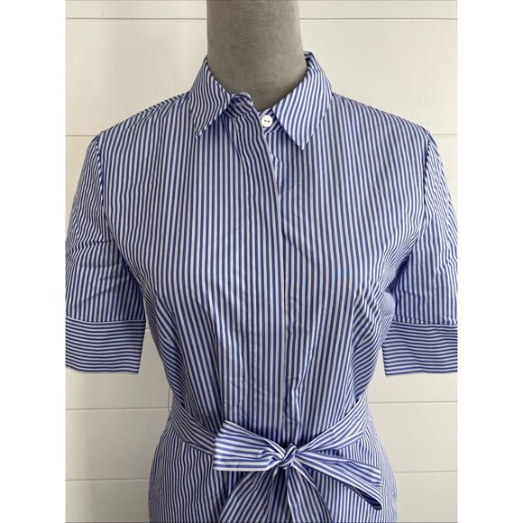 Theory Striped Long Dress Size: 4 - Picture 2 of 9